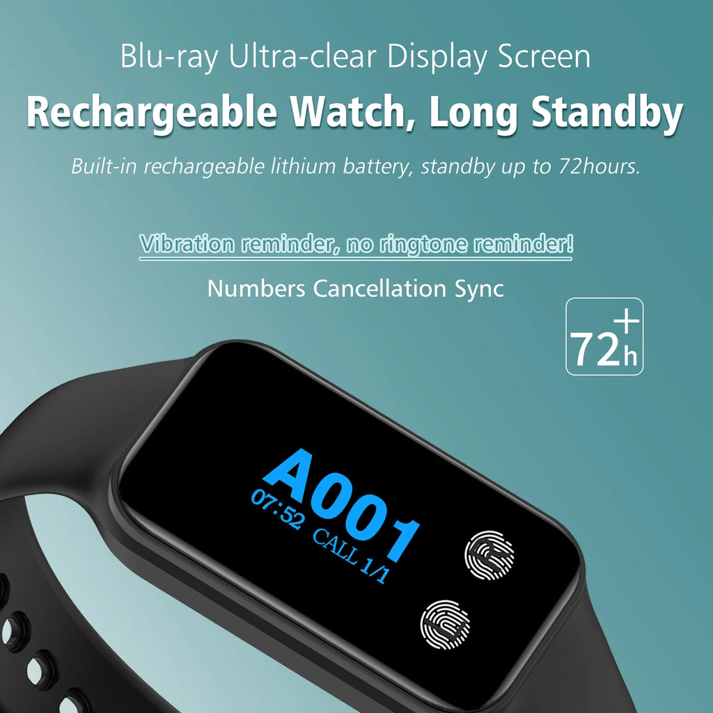 BYHUBYENG Wireless Calling System Watch Receiver Caller Wait Watch Pager with Calling Buttons for Restaurant Cafe Hotel