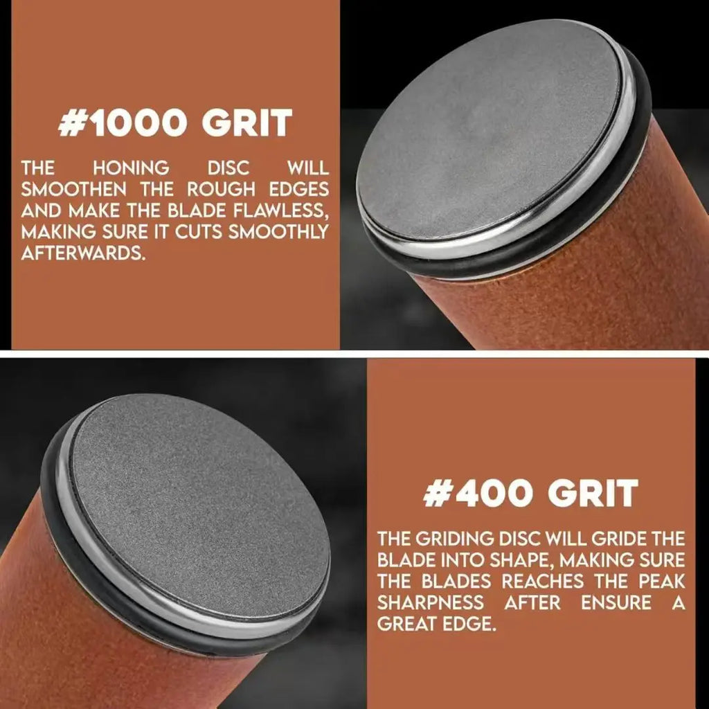 Rolling Knife Sharpener Magnetic Knife Holder Diamond Sharpening Stone Kit with 15 and 20 Degrees Angle Roller Kitchen Accessory