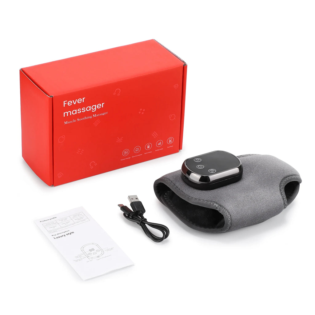 Electric Ankle Massager 5 Level Hot Compress Ankle Brace Relaxation Treatment Air Compression Foot Massager Relieving Achilles