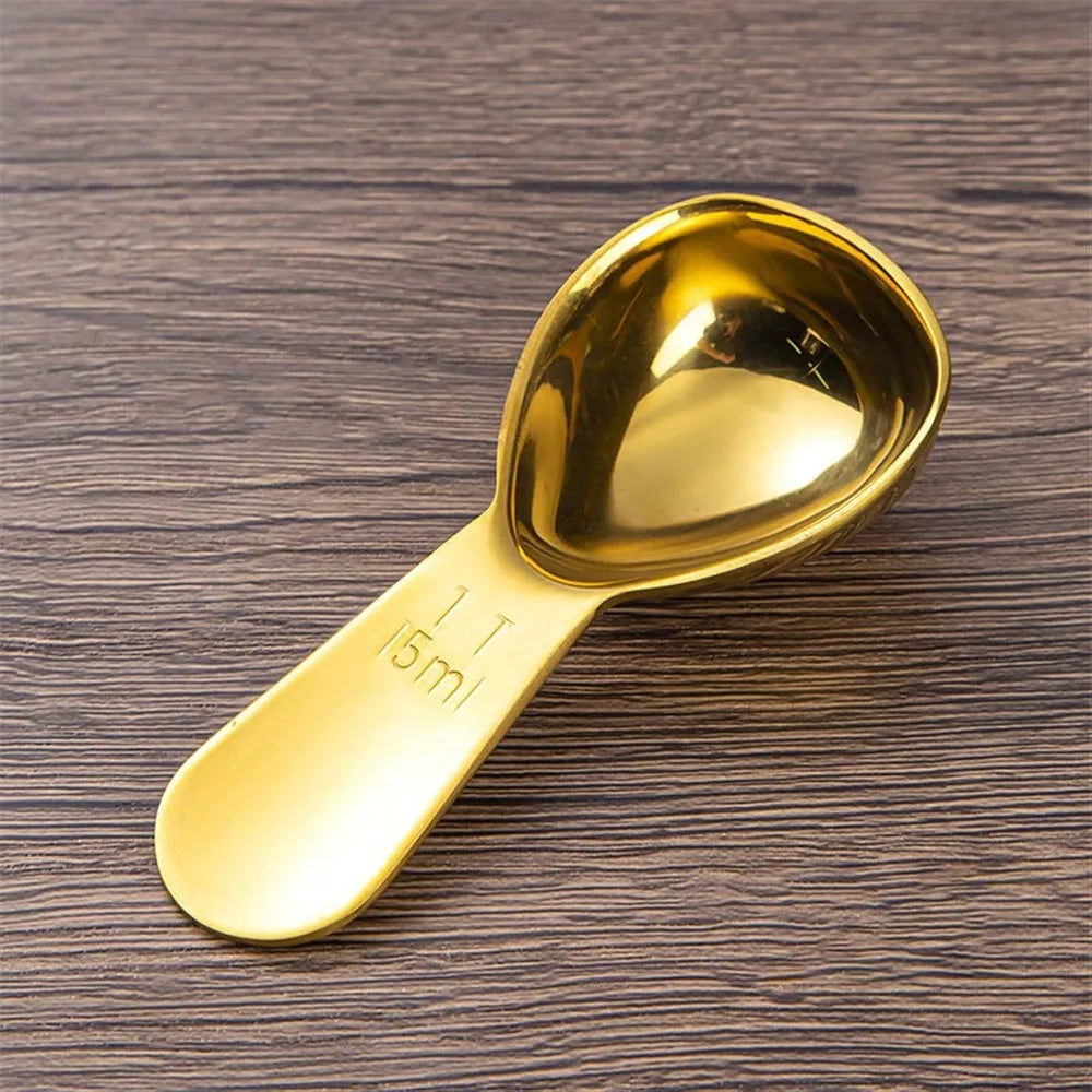 Stainless Steel Coffee Scoop, Coffee Scoops Short Handle, Tablespoon Measuring Spoons, for Coffee, Tea, Sugar, Kitchen Tool