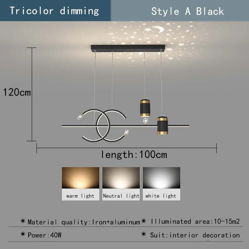 LED Nordic restaurant pendant light dining table light modern minimalist bar coffee shop pendant light home indoor lighting