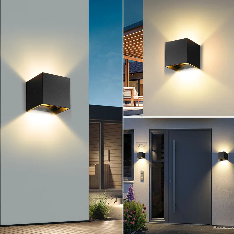 LED Wall Light AC110V-220V Outdoor Waterproof Home Decoration Up Down Wall Interior Lamp Living Room Bedroom Stairs Lighting
