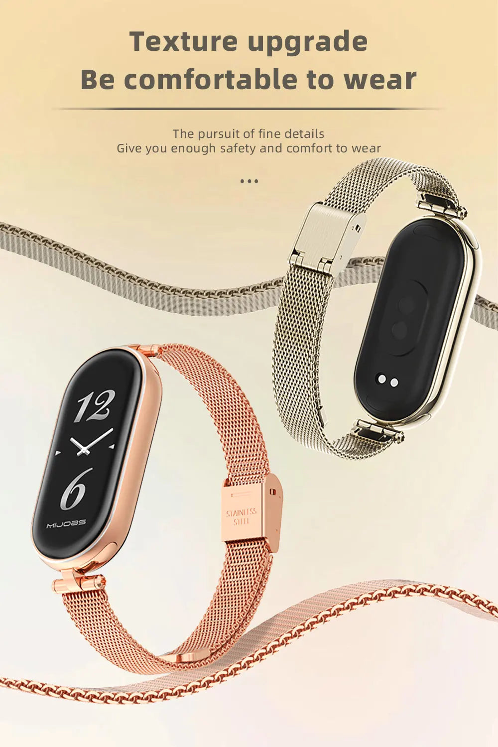 Strap for Mi Band 10 9 8 7 6 5 Watchband for Xiao mi Smart Band 9 Strap for Mi Band 8 Leather Wristband For Mi Band 7 Correa