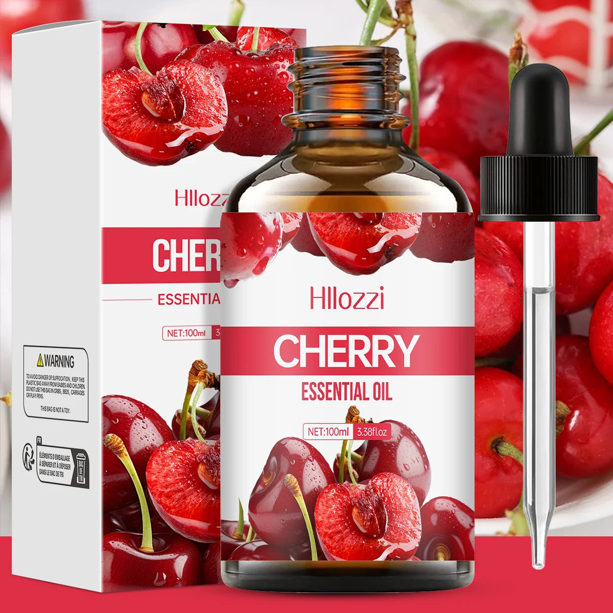 Cherry essential oil can be used in skincare, bath, facial, and diffusers and is suitable for all skin types.
