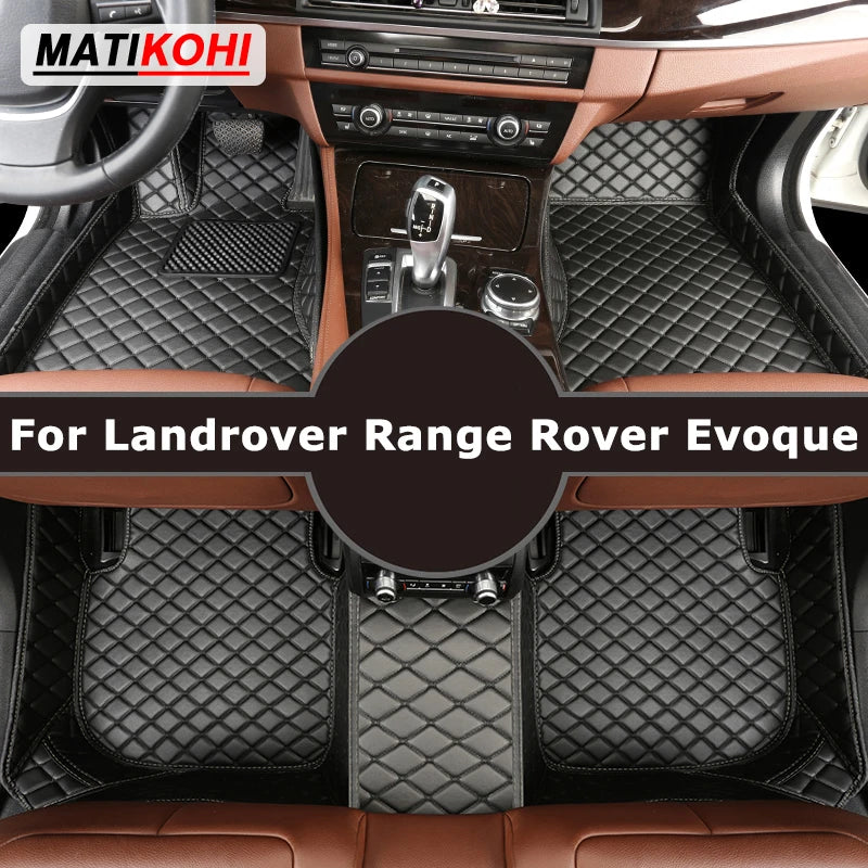 MATIKOHI Custom Car Floor Mats For Landrover Range Rover Evoque Auto Carpets Foot Coche Accessorie