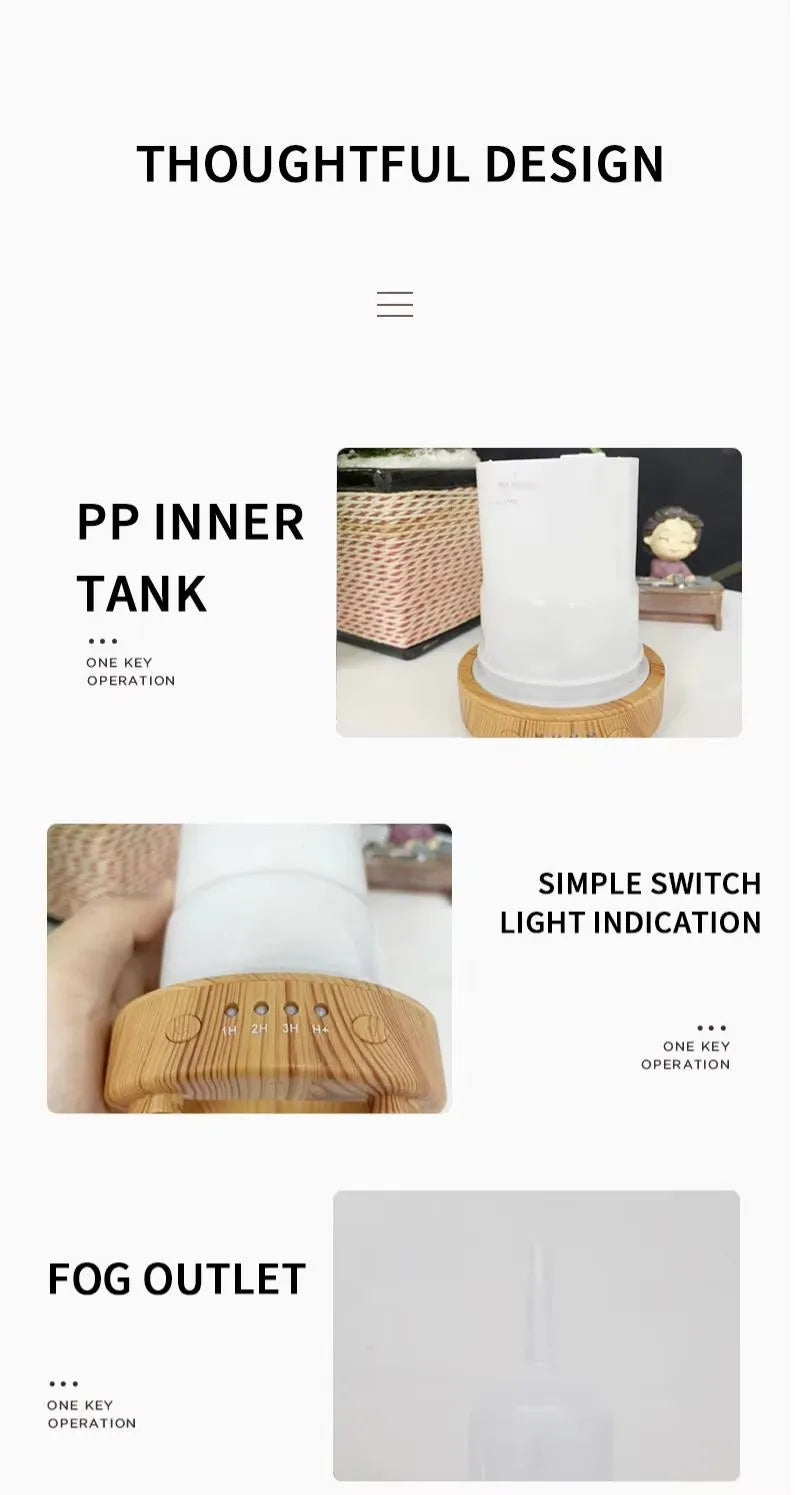 Essential Oil Diffuser 3D Aromatherapy Ultrasonic HumidifierAuto Shut-Off Timer Setting,Aroma Decoration for Home Office Gift