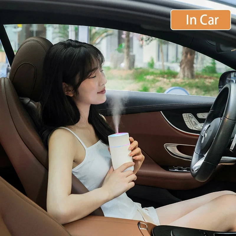 HOMEFISH Colorful Portable Mini Air Humidifier USB Rechargeable Wireless Home Car Aroma Diffuser Essential Oil Atomizer