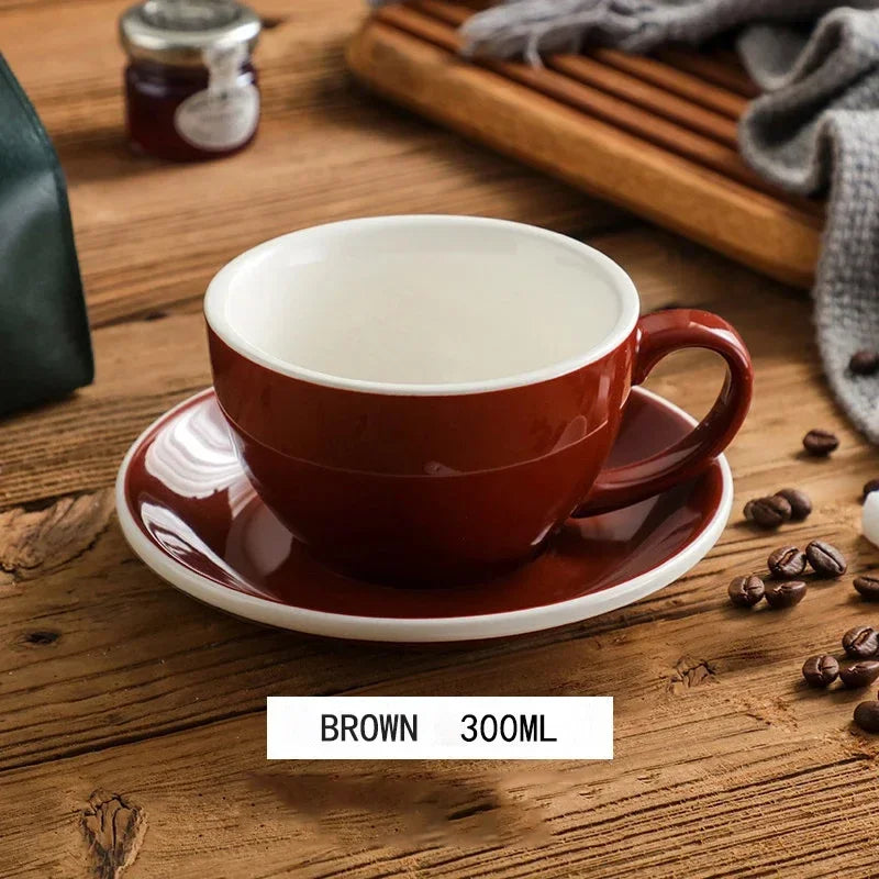 300ml Ceramic Breakfast Milk Cup American Coffee mug Set Afternoon Tea Cups Ceramic Water Cup tea mug coffee cup