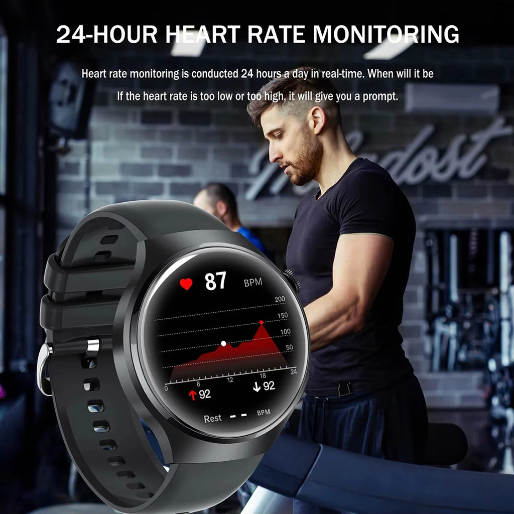 2025 New Bluetooth Call Smart Watch Men For Xiaomi IP68 Waterproof GPS Sports  AMOLED HD Large Screen Heart Rate NFC Watch Gift