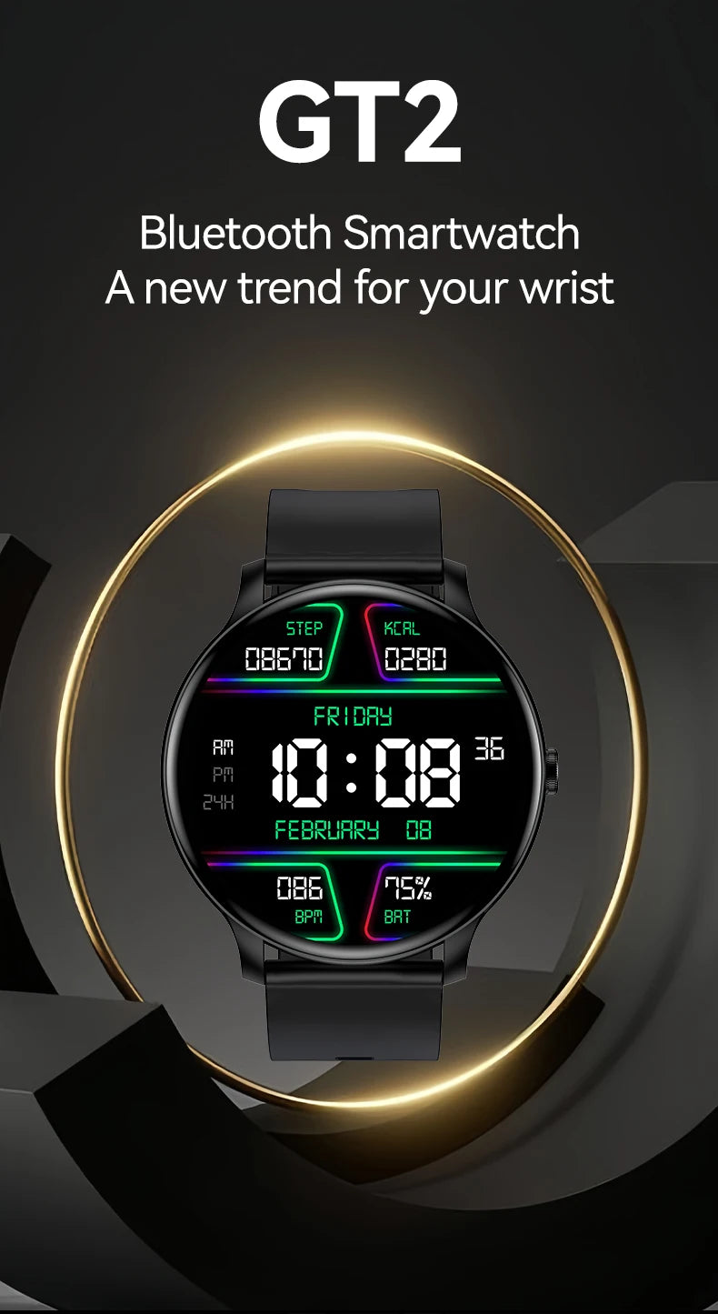 LXASFIT 2025 New Smart Watch Heart Rate Sleep Health Monitor Bluetooth Talk Ladies Sport Smart Watch for Android IOS