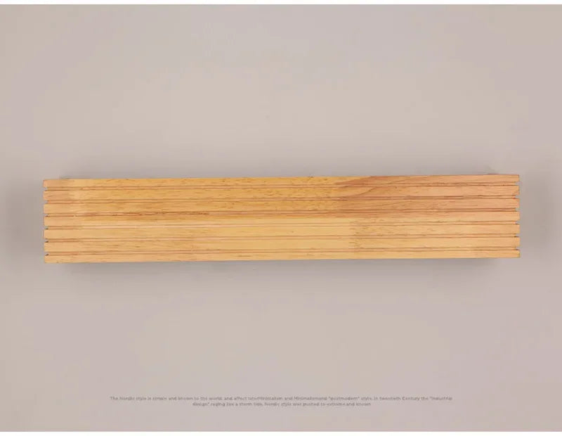 Wood LED Wall Lamp Bedroom Modern Wall Light Bedside Sconces Indoor Lighting Home Decor for Living Room Study Room Stairs
