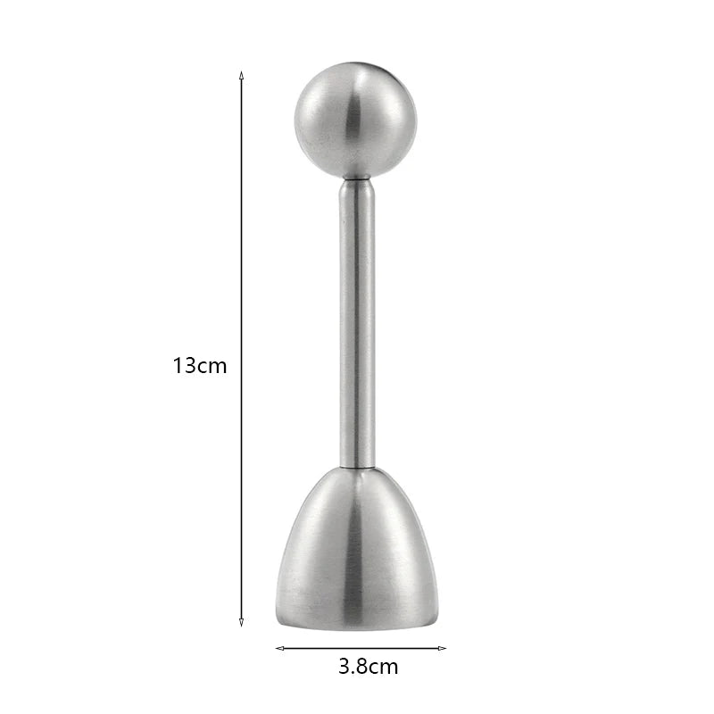 Egg Shell Opener Stainless Steel Egg Cup Holders Hard Soft Boiled Egg Topper Cutter Cracker Kitchen Tools Gadget for Cooking