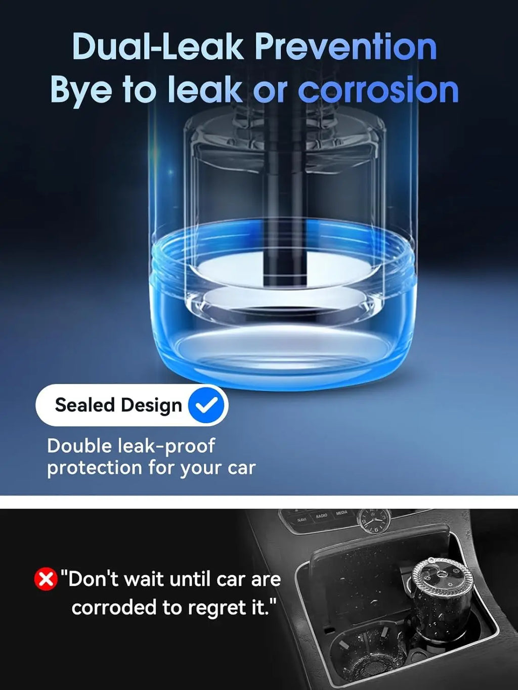 Smart car diffuser, car air freshener, car fragrance, car diffuser, car perfume, nano-level atomization brings a brand new scent experience, intelligent sensing automatic start and stop, the best gift for family and friends,