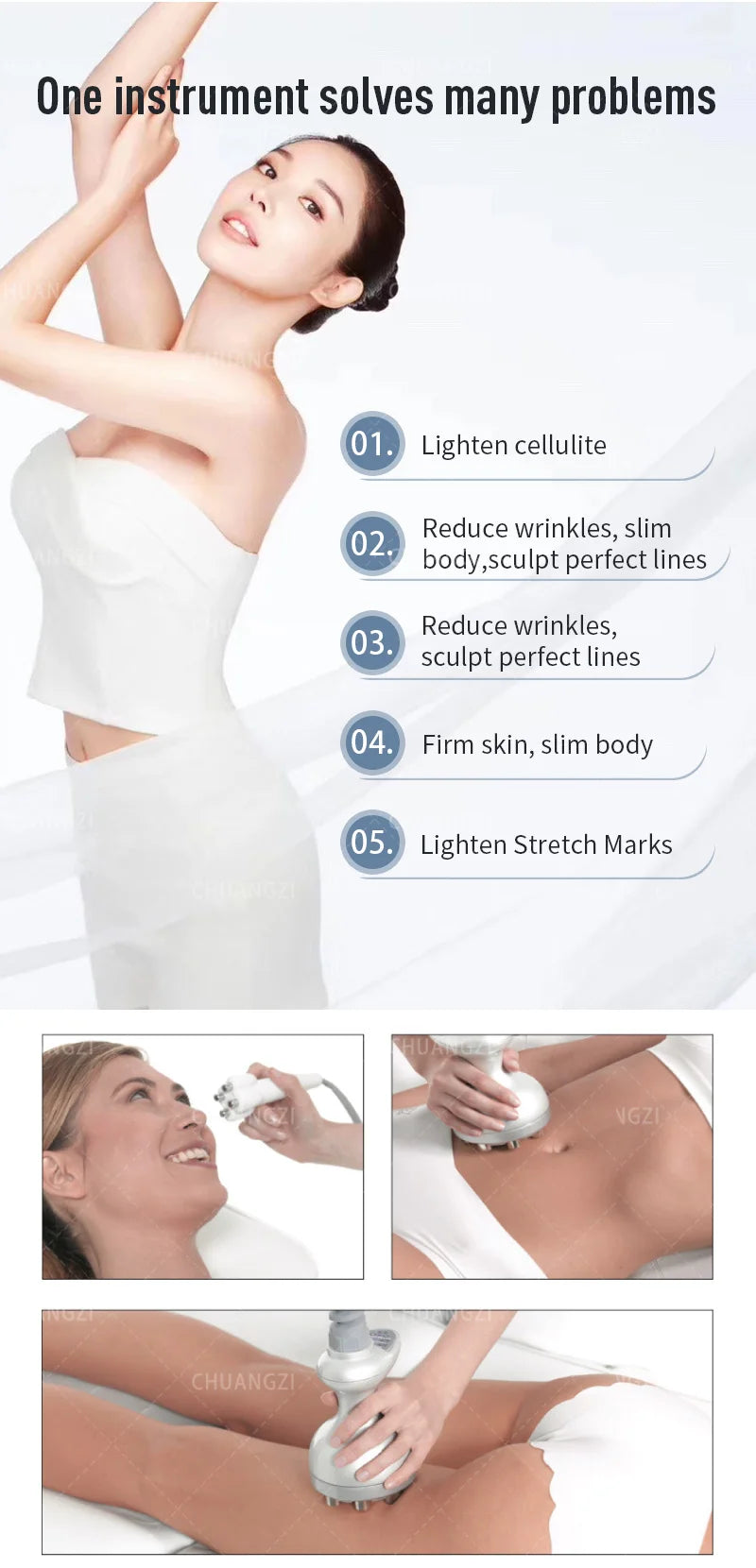 Venus Legacy Body Shaper Fat Reduction Device Portable Radio Frequency Original Cavitation Massage Body Shaper