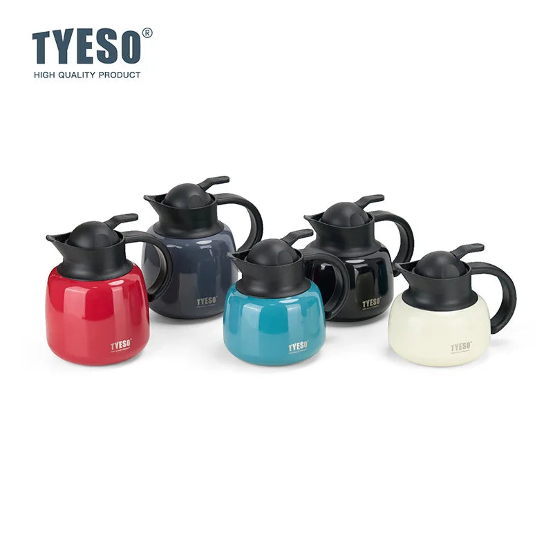 Tyeso Pumpkin-Shaped Thermos Steel Insulated Tea Infuser Hot Cold Water Bottle Removable Infuser 304 Stainless Large Capacity