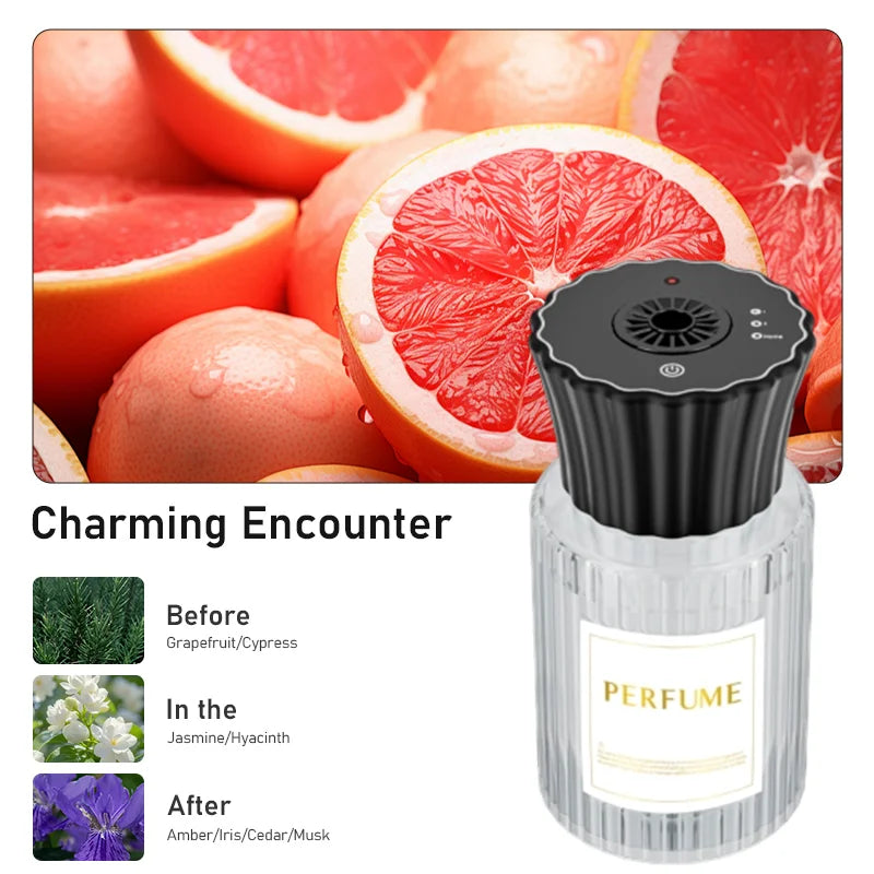 Smart Aromatherapy Diffuser AI Auto Sensing Timer Spray Quick Odor Removal Starry Night Light Long Lasting Fragrance Home Car