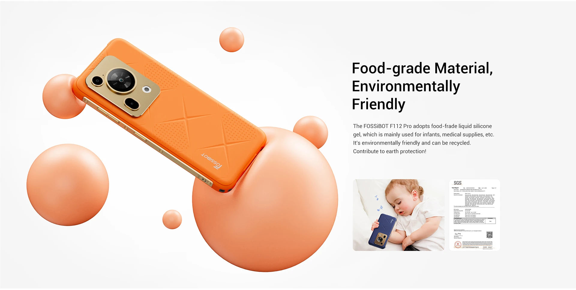 [World premiere] Fossibot F112 PRO 5G Rugged Smartphone 6.88" HD+ 7150mAh 24G(8+16)+256G Mobile Phone Android 14 50MP Cell Phone