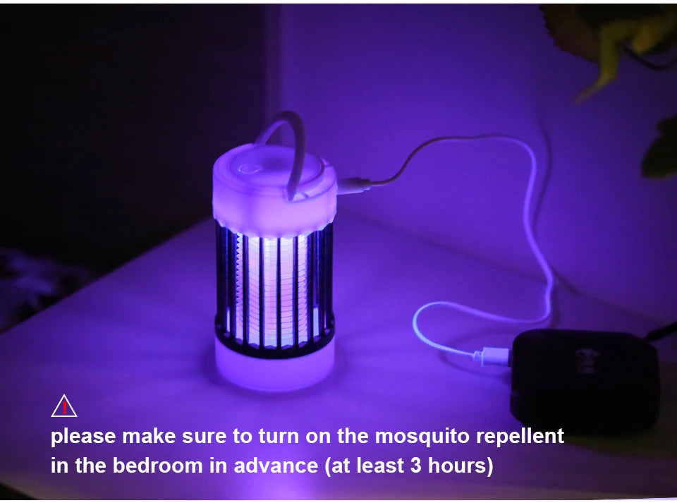 Electric Mosquito Killer Lamp UV Light Bug Zapper Trap USB 5V Summer Fly Swatter Insect Killer Light ﻿Camping