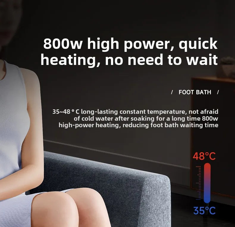 Electric massage of foot bath for heating constant temperature foot bath for 2024 new home fully automatic foot bath tub