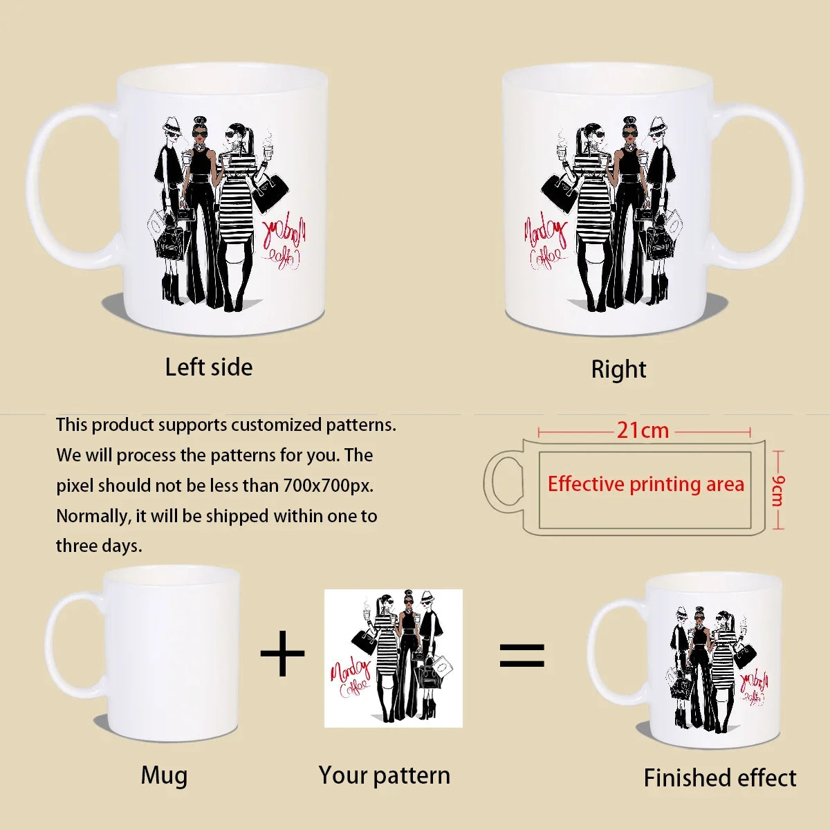 Cute Cat Duo Ceramic White Mug - Perfect Gift for Cat Lovers, Hand Wash Only, Reusable, Multipurpose Use, No Electricity Needed,
