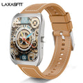LAXASFIT Smart Watch 2.01-inch AMOLED Curved Display Bluetooth 5.4 Call Voice Assistant Fitness Sports Smartwatch Holiday gifts