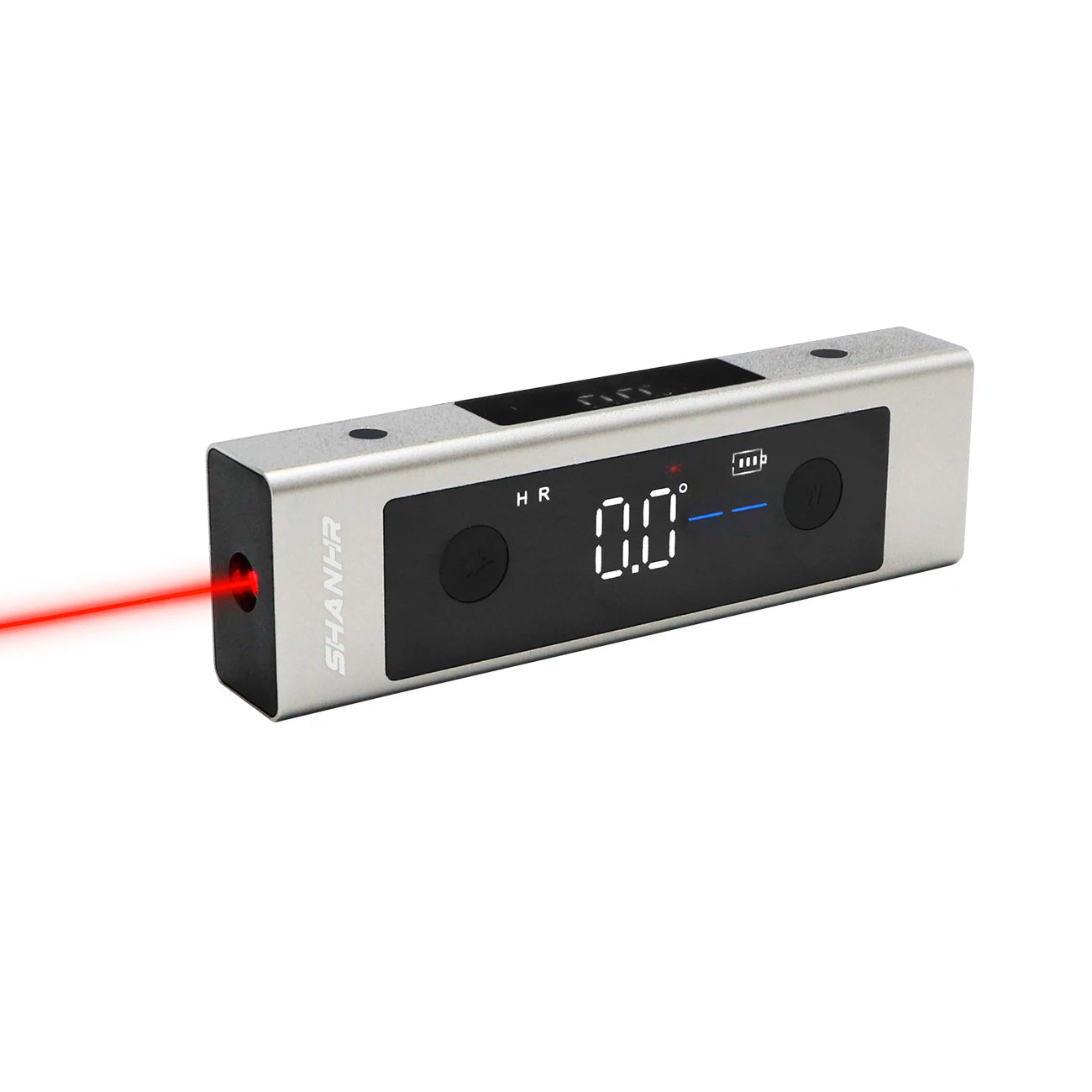 SHANHR 2 In 1 Laser Level Ruler Type-C Double Laser Angle Ruler Protractor Digital Inclinometer Measure Tool Protractor