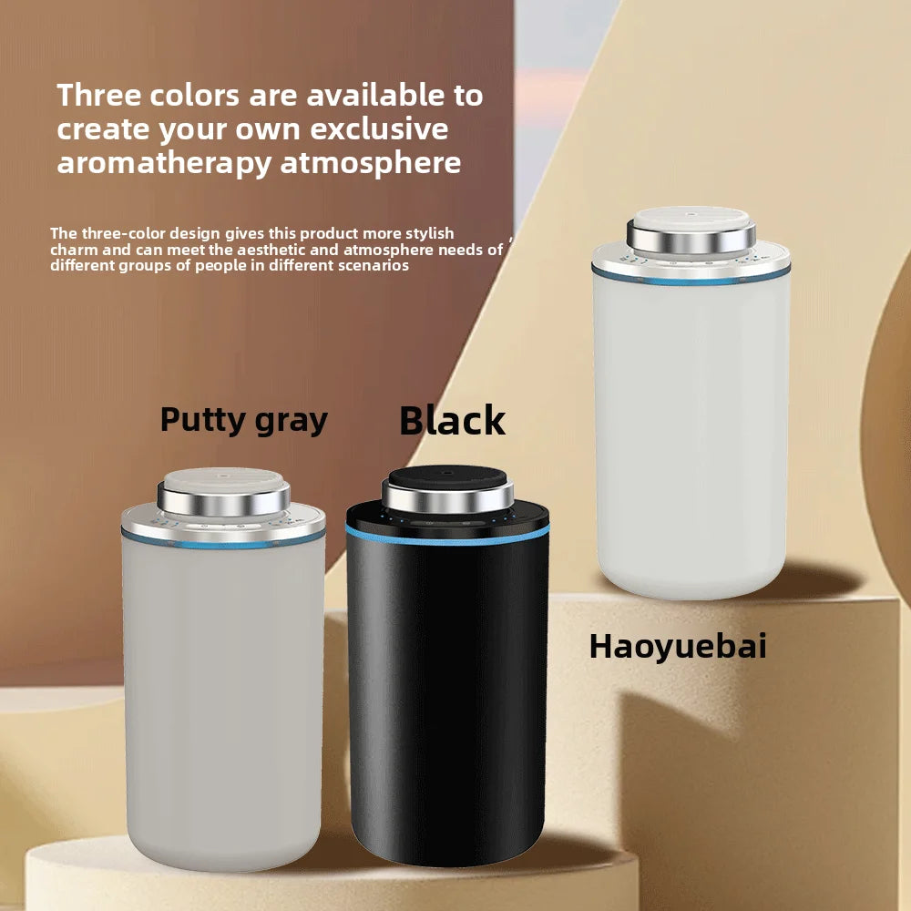 Mini Waterless Car Aroma Diffuser USB Rechargeable Portable Fragrance Scent Machine for Bedroom Toilet Spa