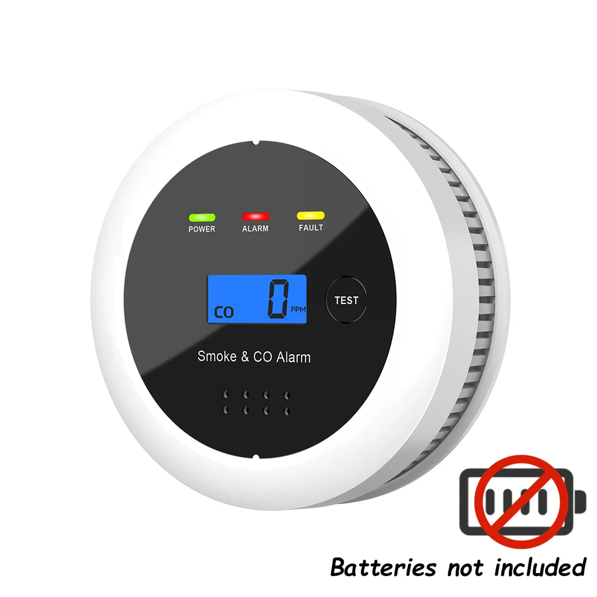 Independent Smoke detector Carbon Monoxide Alarm Combo，2 in 1 Smoke & CO Alarm for Home Security Protection Smoke Alarm