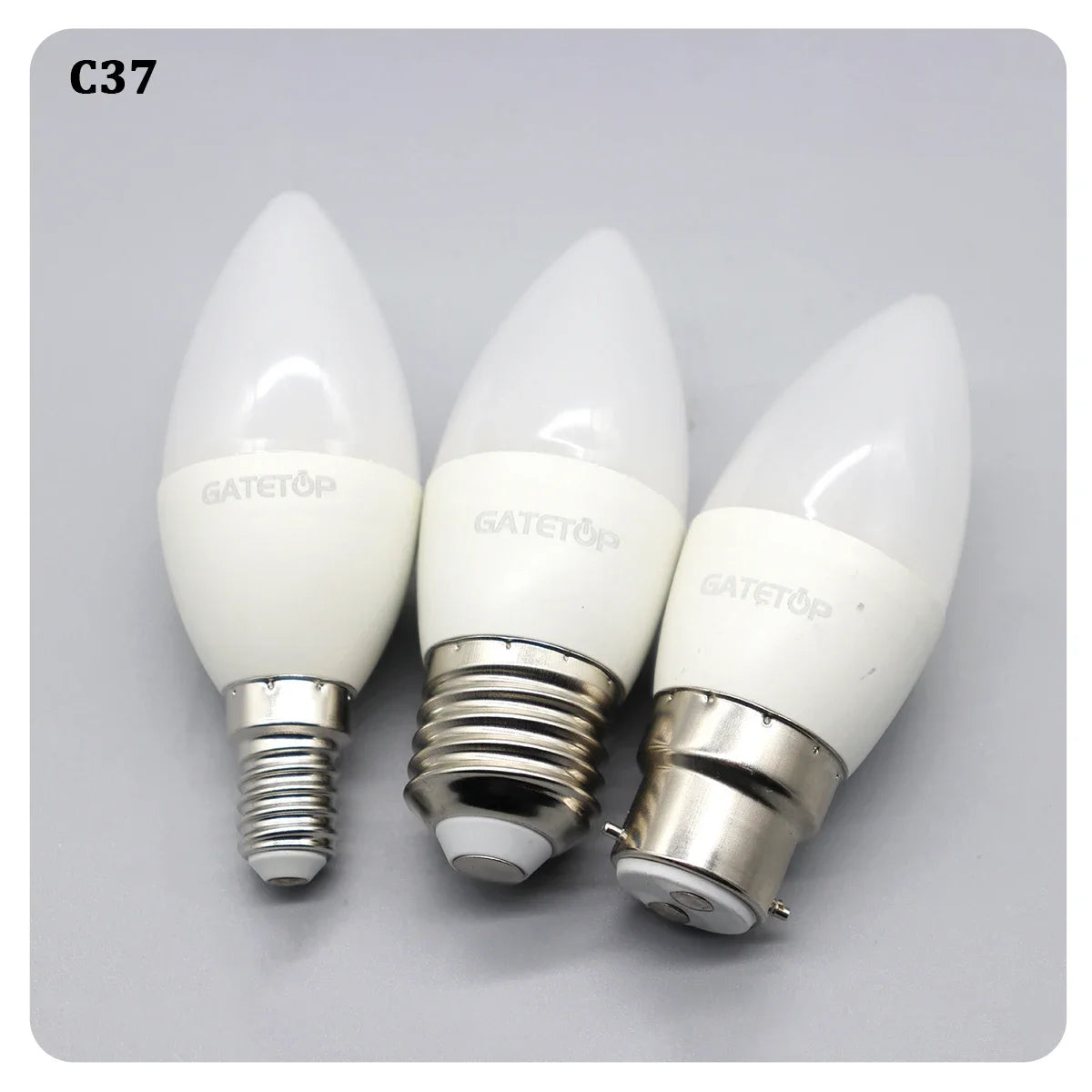 5-12pcs E14 E27 Led Bulb 220V 110V 3W 5W 6W 7W Warm Lighting 3000K 6000K Candle Lamp Led Chandelier Light for Home Decoration