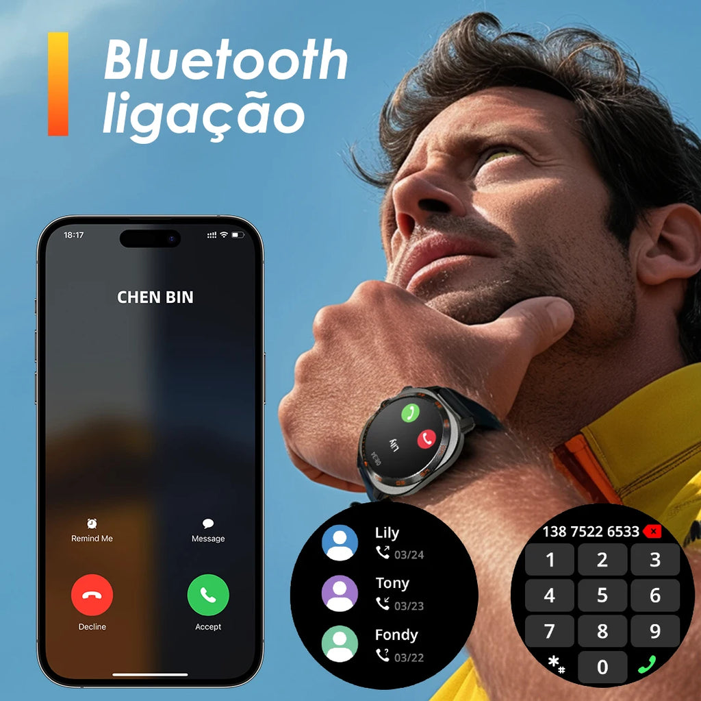 AURAFIT AM32 Custom Watch Wallpaper Smartwatch Call/Message Alerts Wireless Calls Sports Watch