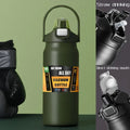 Thermos Vacuum Stainless Cup Thermal Cold Hot Insulated Stainless Steel Water Bottle with Straw Water Bottles
