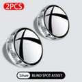 SEAMETAL 2pcs Wide Angle Car Blind Spot Mirrors 360 Adjustable Car Auxiliary Rearview Mirrors HD Suction Cup Small Round Mirror