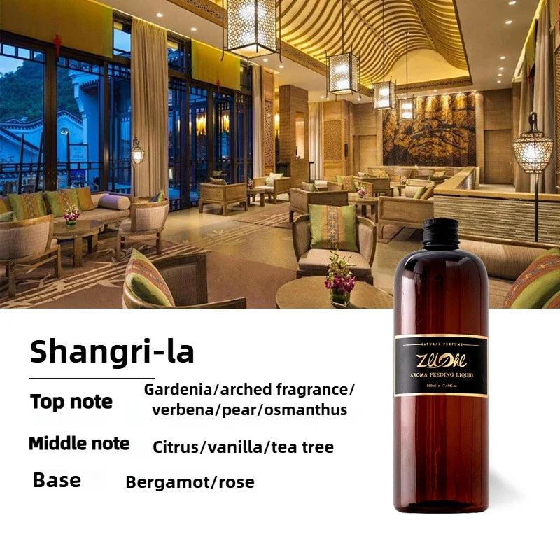 500ML Pure Plant Essential Oil Lavender and Hotel Scent Healton Shangri-La for Reed Diffuser Humidifier,Give 4Pc Diffuser Sticks