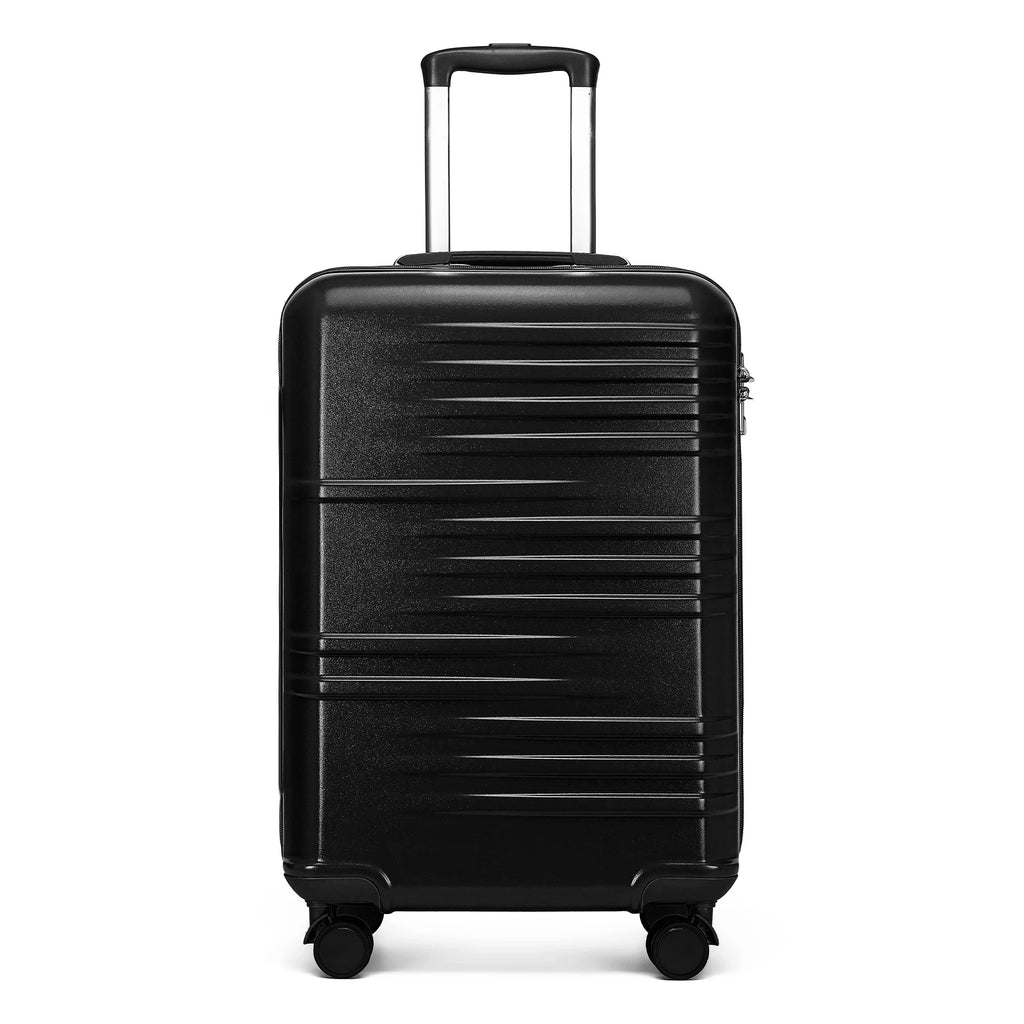 British Traveller Lightweight Hard Shell Suitcase ABS+PC, 20/24/28 inches, 4 spinner wheels with combination lock