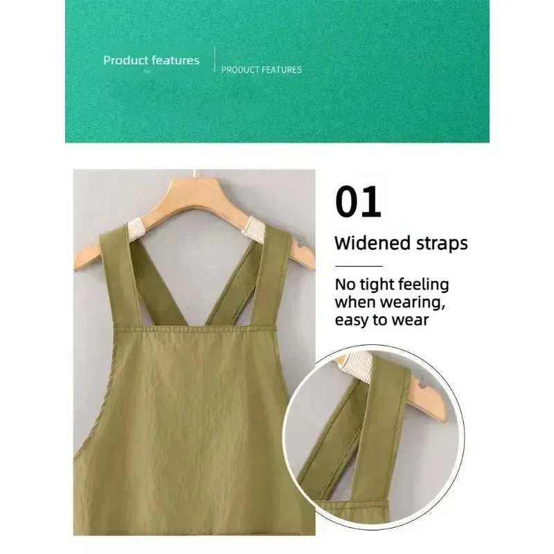 Multi-Purpose Unisex Breathable Waterproof Kitchen Apron Adjustable Strap Oil Resistant Bib for Cooking Cleaning Restaurant Work