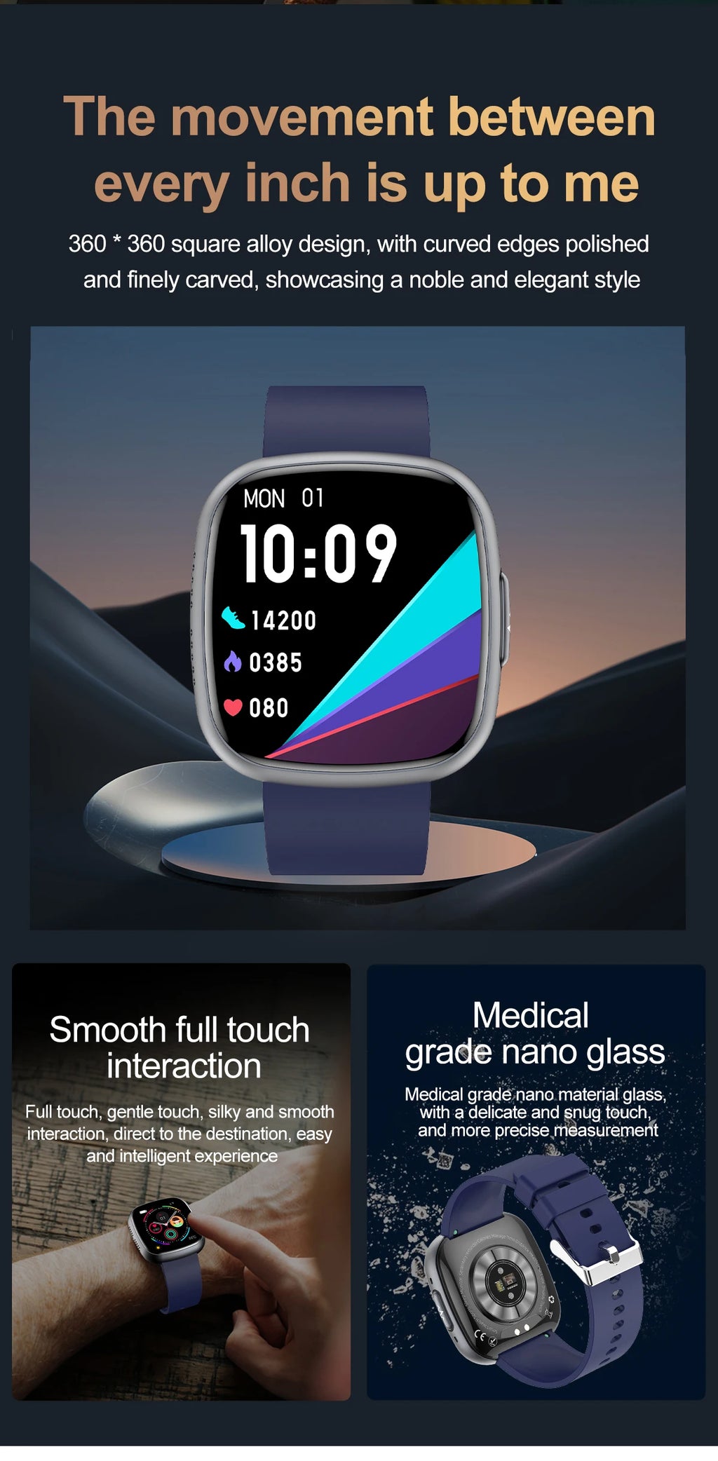 2025 New Accurate Measure Blood oxygen Lipids Uric Acid Smart Watch Men ECG Blood Pressure Health SmartWatches For Android ios