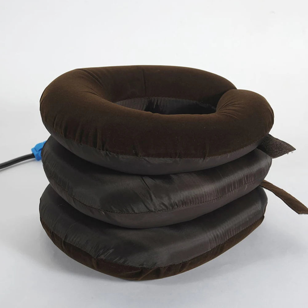 Inflatable Neck Stretcher Cervical Traction Device – Neck Brace Support for Home & Office Use