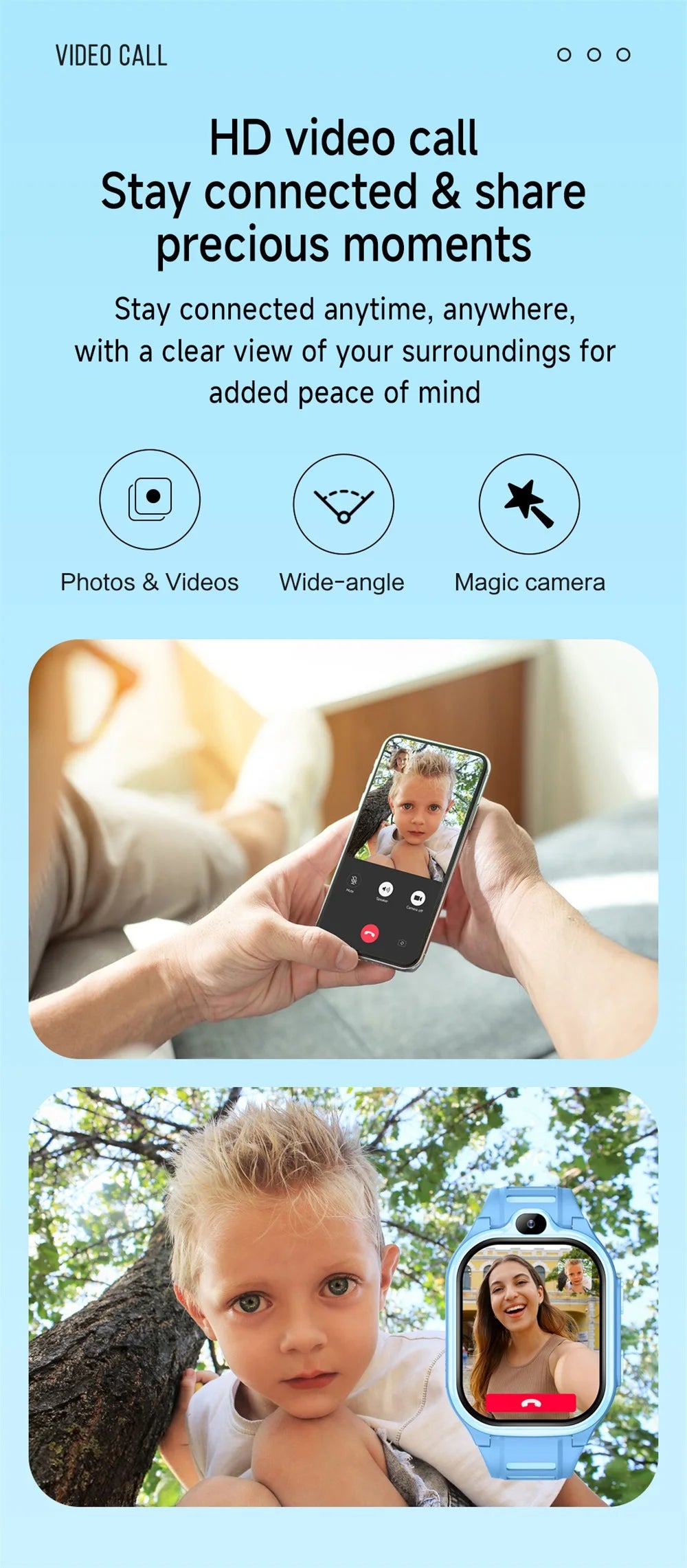 New 4G Smart Watch Kids GPS Video Call APP Download Child Smartwatch Voice Assistant Phone Watches Voice Chat Camera Alarm Clock
