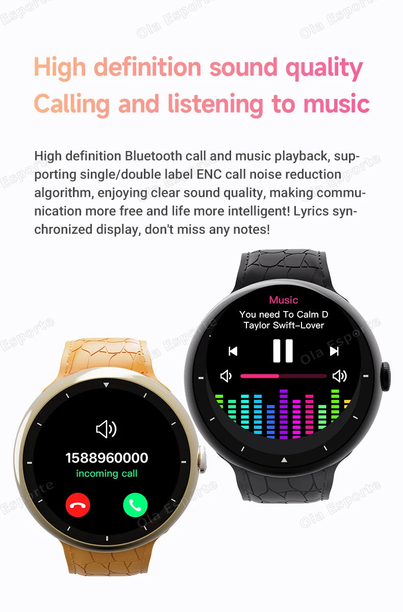 7 in 1 Strap Smart Watch Sports Watch Men Women AMOLED Screen GPS Bluetooth Calls Waterproof SmartWatch for Android IOS 2025 New