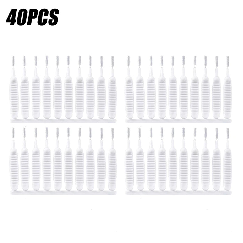 10-500PCS Shower Cleaning Brush Bathroom Micro Nylon Brush Nozzle Anti-blocking Cleaning Tools Bathroom Accessories