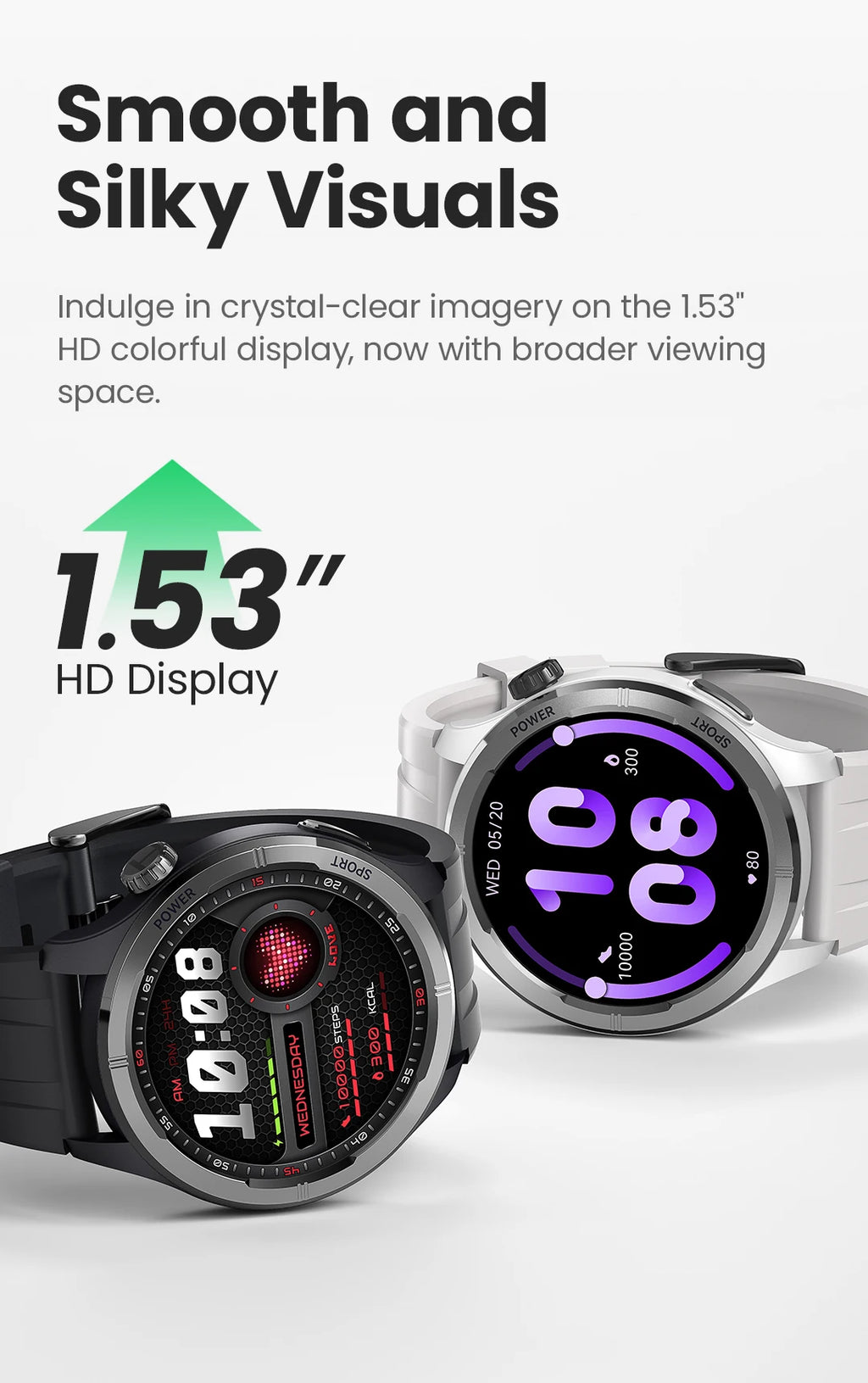 HAYLOU Solar Neo Smartwatchs 1.53'' HD Display 24H Health Monitoring Bluetooth Call Smart Watch Men Women Smart Sport Watchs