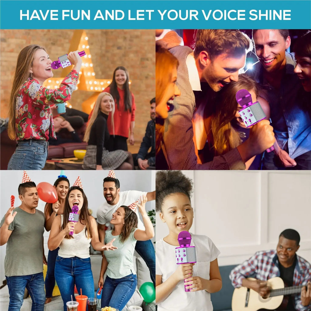 Kids Karaoke Microphone,  Kids Birthday Party Gift Toy for All Ages 2, 3, 4, 5, 6+ Year Old Girls, Boys & Toddlers