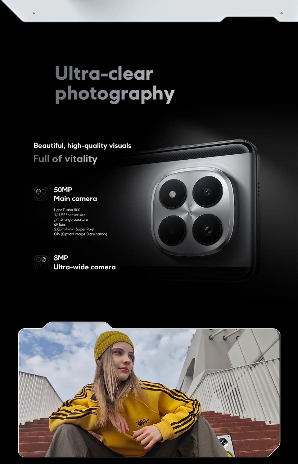 Global Version POCO M8 Pro 5G Snapdragon 7s Gen 4 Smartphone 6.83" AMOLED Display 50MP Camera 6500mAh Battery POCO Cellphone