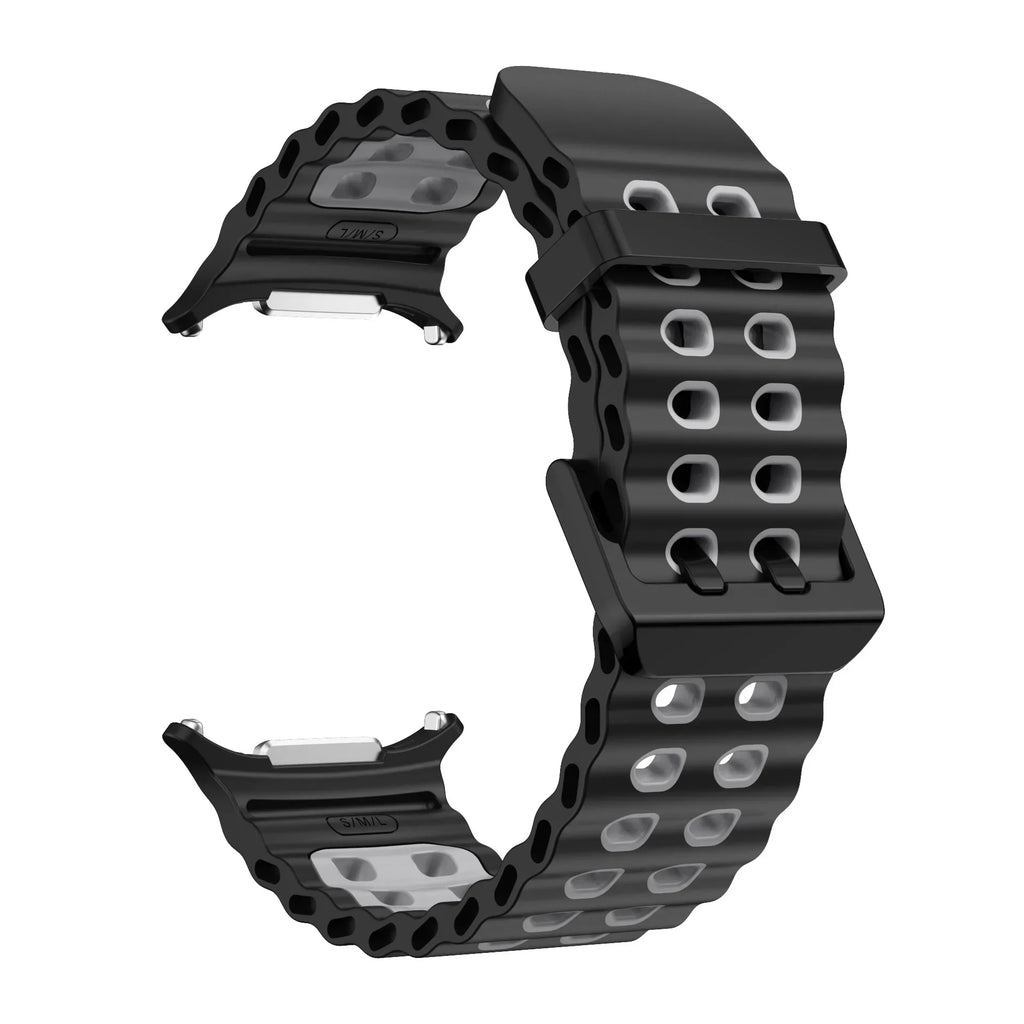 Ocean Silicone Strap for Samsung Galaxy Watch Ultra 47mm Sports Breathable Bracelet Wristband For Galaxy Watch Ultra 47mm Correa