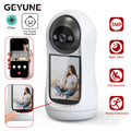 Wifi Camera 2K  3MP 2.8 inch IPS Screen Human Tracking Two Way Audio PTZ Video Calling Intercom Smart Baby Monitor Camera Icsee