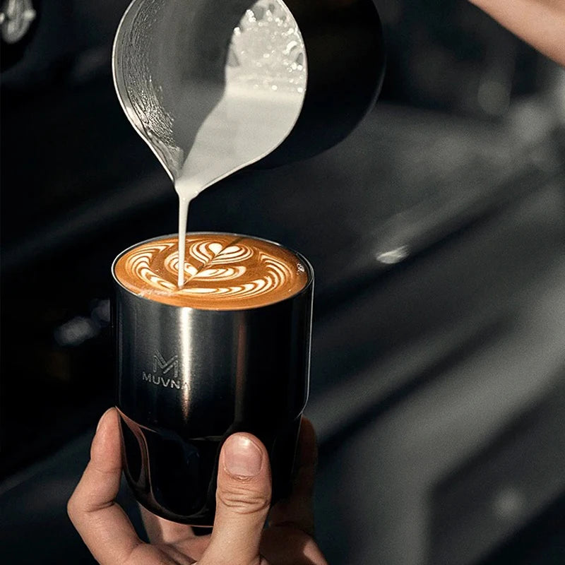 MUVNA 260/450ML Stainless Steel Coffee Cup Thermo Water Bottle Keep Cold and Heat Thermal Mug Travel Vacuum Flask Gift Mug