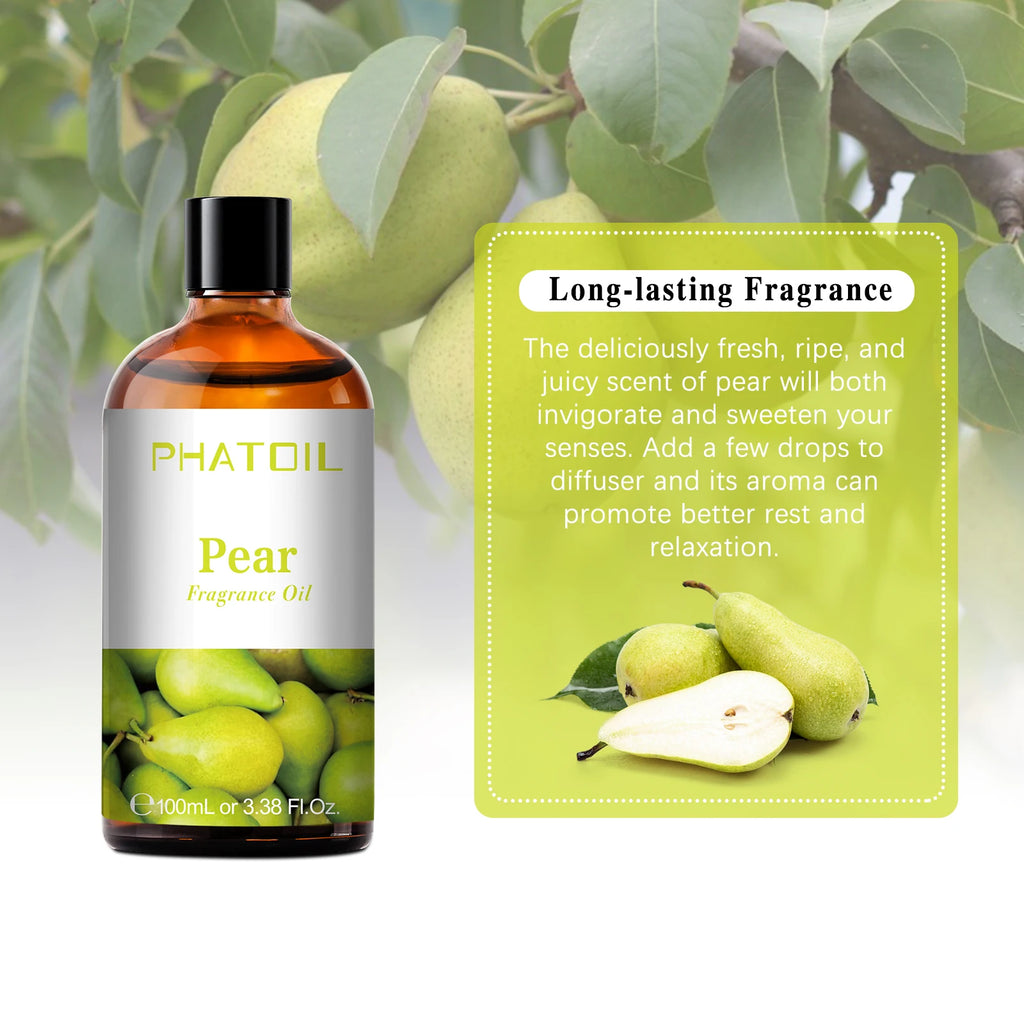 PHATOIL 100ml Fragrance Oils for Aromatherapy & Diffuser Strawberry Cherry Coconut & Vanilla Fragrance Oils For Candle Making