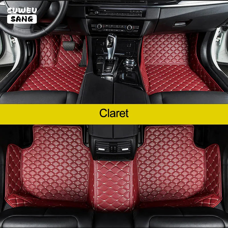 CUWEUSANG Custom Car Floor Mats For Peugeot 301 Auto Carpets Foot Coche Accessorie