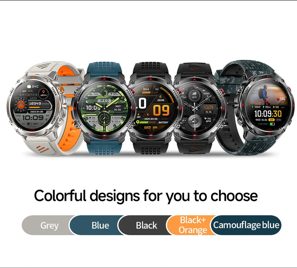 T-Rex 3 Pro Military Grade AGPS Smart Watch 10ATM Waterproof Dual-band GNSS Compass Altimeter AMOLED Swim Sports Smart Watch Men