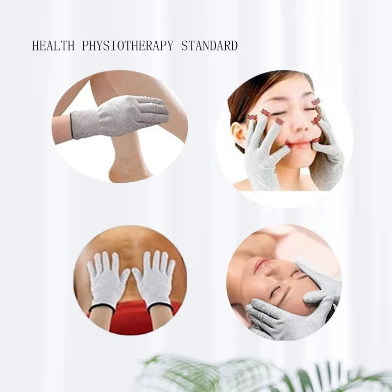 Hot Sale TENS/EMS Massage Gloves 4 Mode Palm Muscle Stimulator Portable Beauty Physiotherapy Handheld Pain Relief Massager Glove